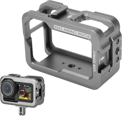 Camera Beschermhoes - Aluminium Frame - Camera Beveiligen - Snelle Toegang Oplaadpoort - 76 mm Lengte - Zilver-Wit