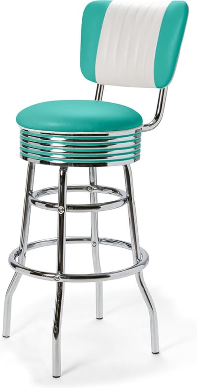 Bel Air Retro Barkruk BS-29-77CB Turquoise