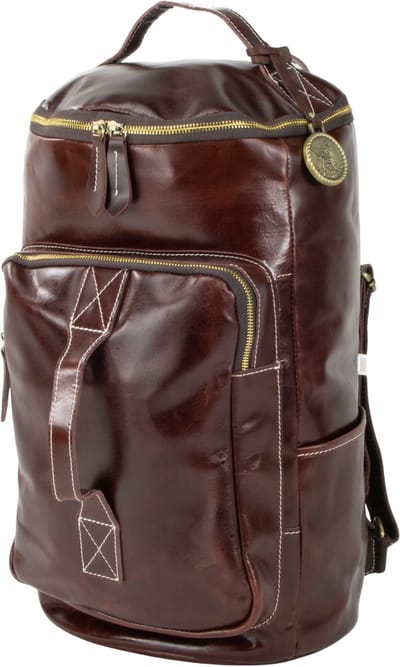 DE LAMASSU® Leren Laptop Rugzak 16 Inch – Grote Vintage Rugtas Echt Leer – 24L Backpack met Veel Vakken – Unisex Werk, School & Reizen – 1,5 KG