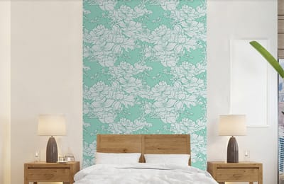 Behang - Fotobehang Patronen - Vintage - Bloemen - Breedte 150 cm x hoogte 240 cm