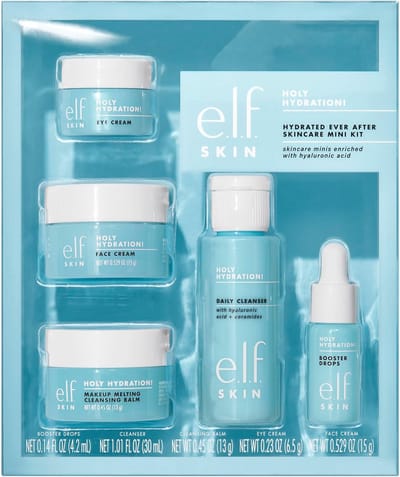 Mini Huidverzorgingsset voor Hydratatie - Reiniging, Make-up Verwijderaar, Moisturizer en Oogcrème