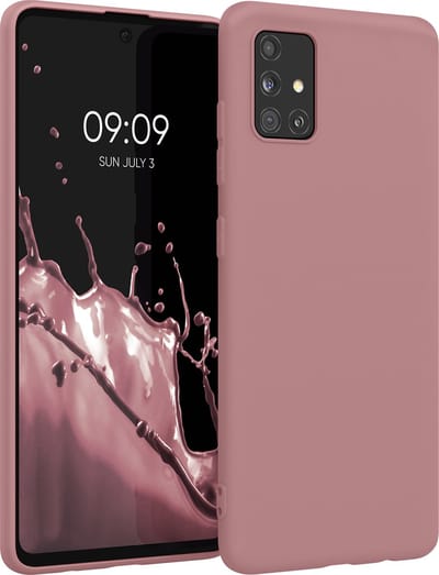 kwmobile telefoonhoesje geschikt voor Samsung Galaxy A51 - Hoesje voor smartphone - Back cover in oudroze