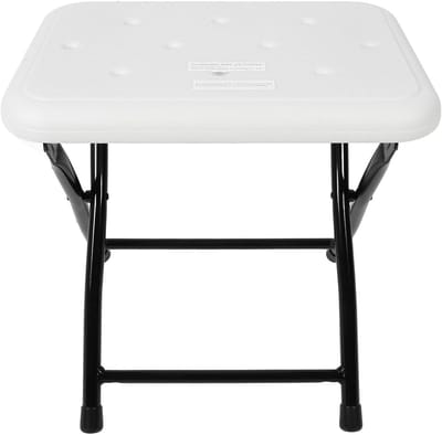 Opvouwbare Douchestoel - Badkamerbank Kruk - Veilig Douchen - Ruimtebesparend Opvouwbaar - 38.5 cm Breed - Zwart