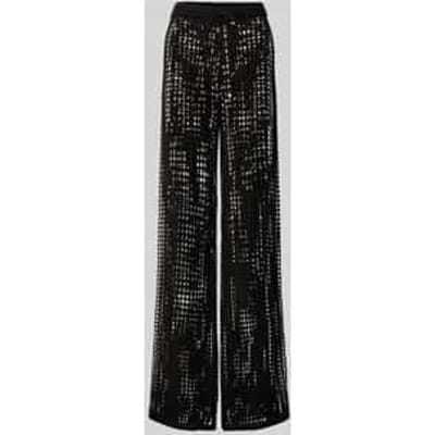 Wide leg gehaakte broek met ajourpatroon