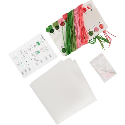 Kruissteken Set Katoenen Canvas Hortensia Maken Naald Draad Kit Borduurwerk Gereedschap