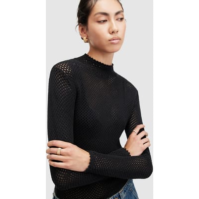 AllSaints Avril Jumper Black Maat: XS | Longsleeves Outlet | Dames | Zwart