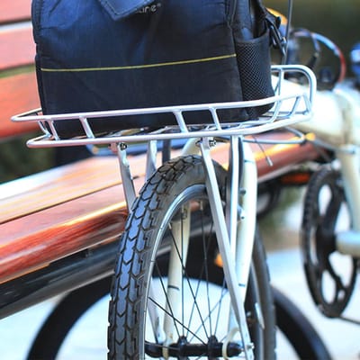 Fietsmand - Voorfietsenrek - Boodschappen Dragen - Afneembaar Snelmontage - Grote Capaciteit - Zilver