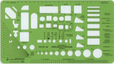 Architecten & Aannemers Professionele Sjabloon # TD1151 - Scale 1/4 inch