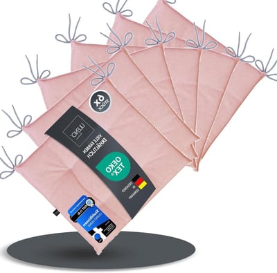 Stoelkussens Set - Zitkussens - Buiten Zitten - UV-Bestendig - 40 x 40 cm - Rosé