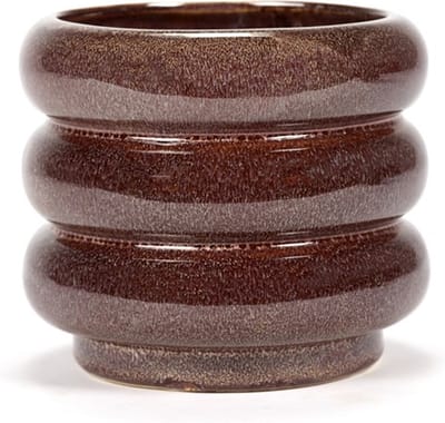 Serax Bloempot=Sierpot Aubergine D 14.5 cm H 12.5 cm