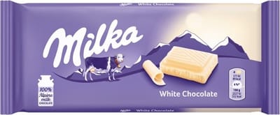 6 Repen Milka Chocoladereep Wit á 100 gram - Voordeelverpakking Snoepgoed