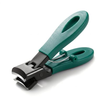 Groen zwarte nagelknipper nagel tang voor dames en heren met brede opening en ergonomisch handvat compacte nagelclipper handtool voor manicure en pedicure