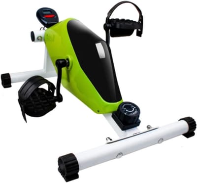 Pedaaltrainer - Mini Hometrainer - Been Arm Kracht - Verstelbare Weerstand - 61x41x29cm - Groen