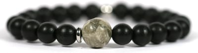 Heaven Eleven Men - Zwart hout - 10mm - Jaspis - 20cm