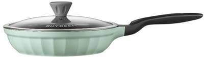 Buydeem CP151 - Aluminium Koekenpan - 25 cm - Cozy Greenish - Non-stick