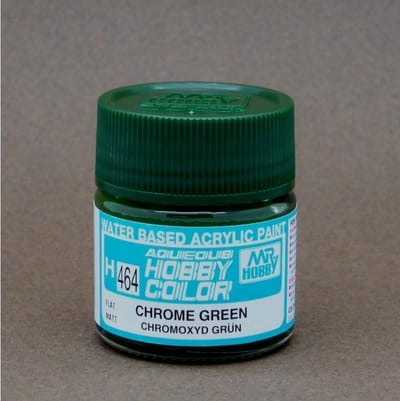 Gunze H-464 - Chrome Green - Mr. Hobby Aqueous Modelbouwverf 10ml