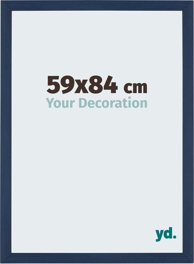 Your Decoration - Fotolijst 59x84 cm - MDF - Donkerblauw Geveegd - Mura