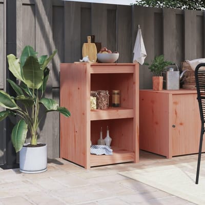 Buitenkeukenkast - Opbergkast Tuin - Buiten Koken - Modulair Ontwerp - 55x55x92 cm - Houtkleurig