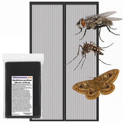 Vitolog - Magnetische Deurhor - 100x210 cm - Zwart