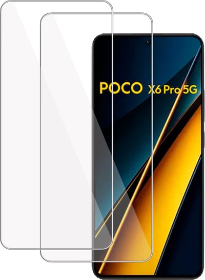 2x Screenprotector geschikt voor Poco X6 Pro Screenprotector – Gehard Glas - Proteqt+
