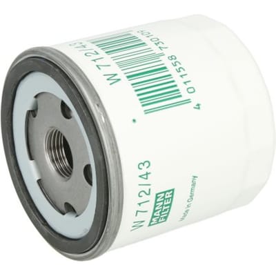 MANN-FILTER Oliefilter W 712/43 | OEM 5008720 | 5012000 | 6066094 | Ford Escort III IV, Escort Cabriolet Express, Fiesta II III, Orion, Skoda 105 120 Favorit Favorit Pickup