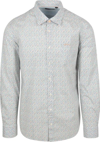 NZA Overhemd Kayson Blue - Maat L - Heren - Overhemden Casual