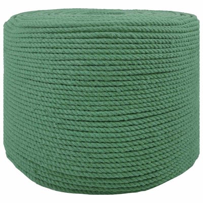 vidaXL - Katoenen - Touw - 8 - mm - 500 - m - Groen - 100% - katoen