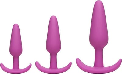 Naughty 1 Trainer Set - Pink - Butt Plugs & Anal Dildos - Doc Johnson (all),Doc Johnson - Mood - pink