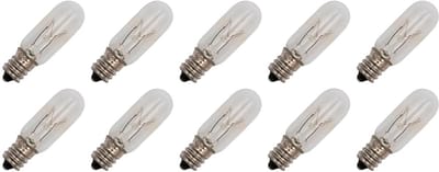 Signaallamp E12 30V 6W - 200 mAh - 10 stuks - T16 Gloeilamp Ø16mm - 54mm - 2500K - Dimbaar