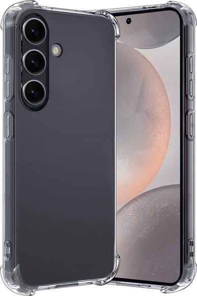 Hoes - Geschikt voor Samsung Galaxy S24 - Sterk & Shockproof - Siliconen Case - Back Cover - Telefoon Hoesje Shock Proof - Transparant