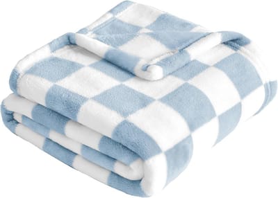 Zachte Fleece Babydeken 86x100cm - Ideaal voor Crib en Kinderwagen - Blauw