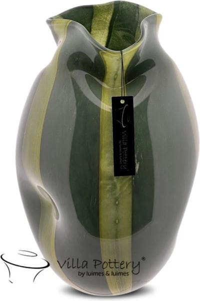 Vaas - Villa Pottery - Decoratie - Woondecoratie - Glaswerk - Waterdicht - Lolly Pop 2_2 Green