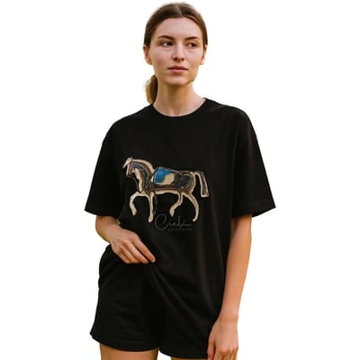 T-shirt dames Cieli Equestrian The Iyanda Full Horse