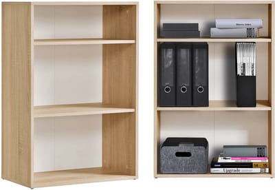 mokebo Boekenplank 'Der Bücherwurm' (91x60x34 cm) in bruin gemaakt van Hout, Boekenkast, Kantoorplank