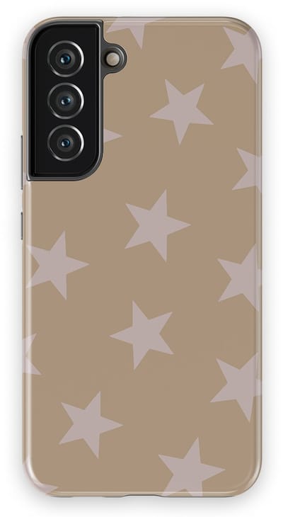 DripCase Hoesje Samsung Galaxy S22 Plus | Sterren Design | Magnetisch Opladen | 2-in-1 Ontwerp | Stars Backcover Mocha Blush