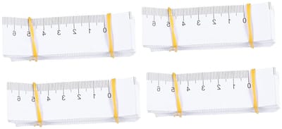 Papieren Rolmaat - Flexibele Meetlint - Lichaamsmetingen Doen - Dubbele Schaalverdeling - 1 Meter Lengte - As Shown