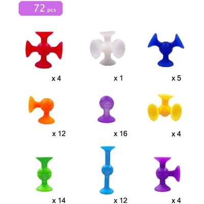 Blocs de construction à ventouse Ensemble de fléchettes souples pour enfants Un jeu interactif amusant parent-enfant Jouets de construction éducatifs
