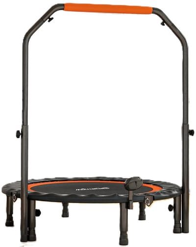 MakkelijkMooi Fitness Trampoline - Trampoline - Opvouwbaar - 4 Hoogtestanden - Stabiele Constructie - Draagvermogen tot 150 kg