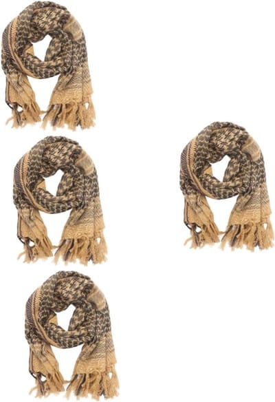 Dames Sjaal - Keltische Sjaal - Buitenactiviteiten - Met Tassels - 110x110 cm - Assorti