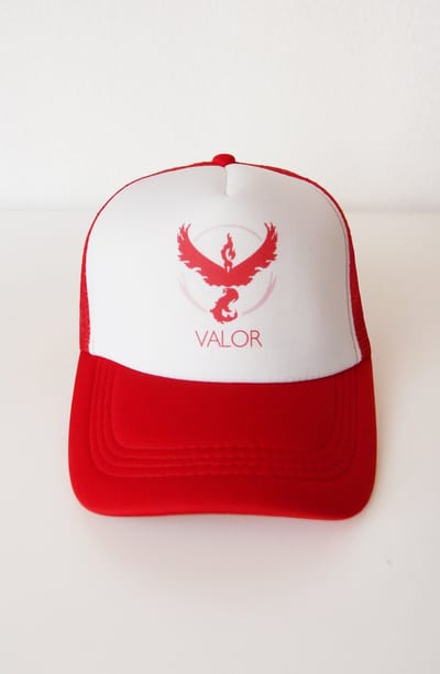 KIMU® Go Pet Wit Rood - Valor Cap Volwassenen Katoen - Snapback Baseball Flat Sport Zomer Dames Heren Katoenen Zomerpet Print Festival