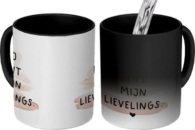 Magische Mok - Foto op Warmte Mokken - Koffiemok - Vriendschap - Quotes - Best friends - Spreuken - Jij bent mijn lievelings - Magic Mok - Beker - 350 ML - Theemok - Mok met tekst