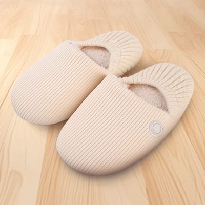Elektrische Verwarmde Pantoffels –Unisex Voetwarmerschoenen Maat S (34-39) –Oplaadbare Thermische Sloffen met 3 Warmtestanden tegen Koude Voeten