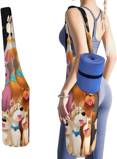 Yogamat Tas - Sporttas Gymtas - Yoga Uitrusting - Ruim Ontwerp Extra Zakken - 50x40x18cm - Stijl-7