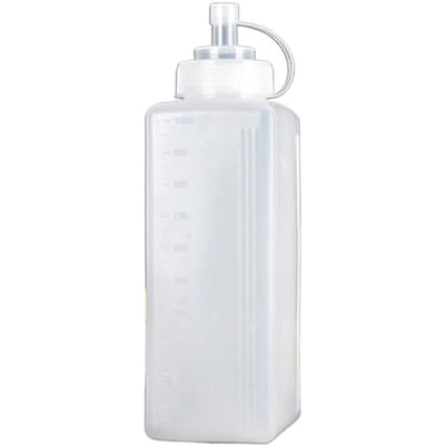 800/1000ml Keuken Grote Opening Kruiden Dispenser met Schaal Knijpflessen Spuit voor Olie Saus Mosterd Keukenbenodigdheden