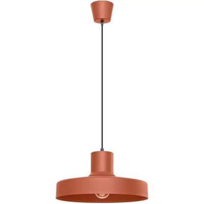 Sollux Lighting Hanglamp Bilo - E27 - rode oker - staal - 35x35x120cm