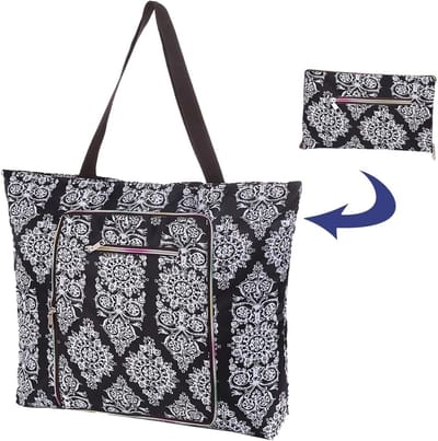 Vouwbare Strandtas met Rits - Grote XXL Familie Handtas, Ideaal voor Zomer, Strand en Badactiviteiten, Afmetingen 46 x 10 x 43 cm