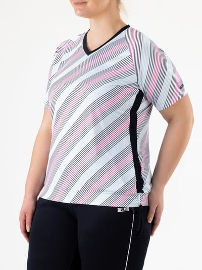 Sjeng Sports IZZIE PLUS - Maat: 46 Real White - Tennis Shirt Vrouwen - Sportshirt - 87% polyester, 13% elastaan