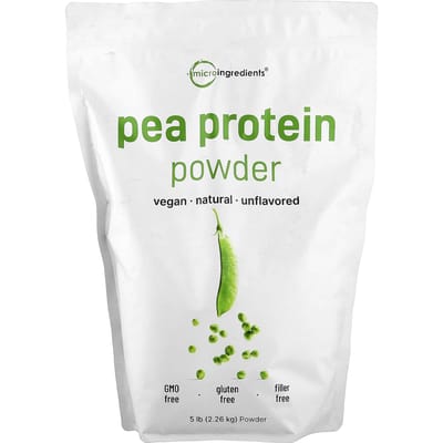 Poudre de Protéine de Pois, Non Aromatisée, 2,26 kg(5 livres)