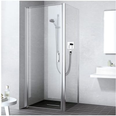 Kermi Liga swing door for shower tray 1-leaf 100 cm, stop left LI1WL100201AK