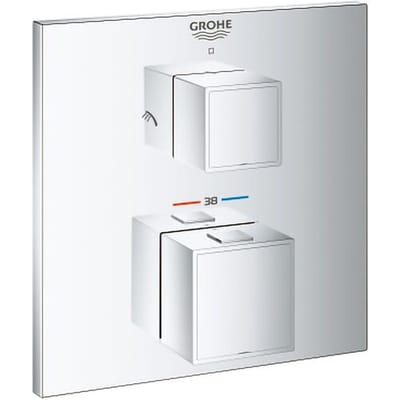 Grohe Grohtherm Cube thermostatic shower mixer with integrated 2-way diverter concealed 24154000